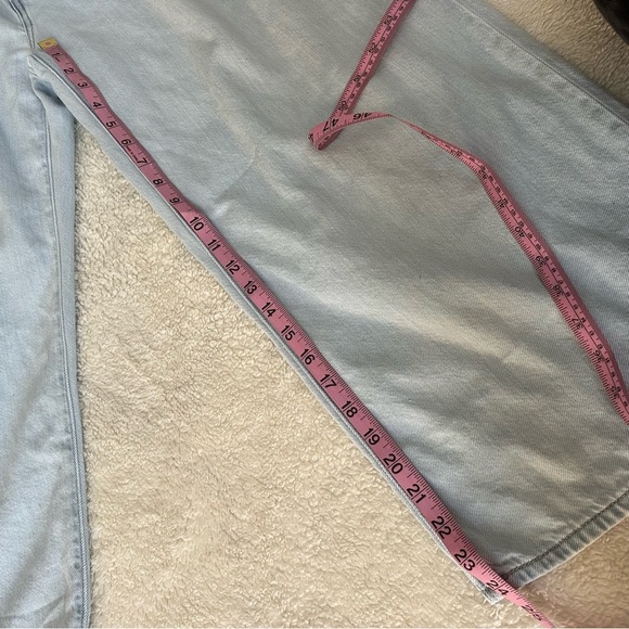 Levi‎ Straus Women’s Baggy Featherweight High Waist Crop Wide Leg Light Jeans 29 - Picture 10 of 13